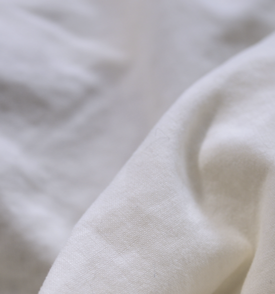 a close up of a white fabric